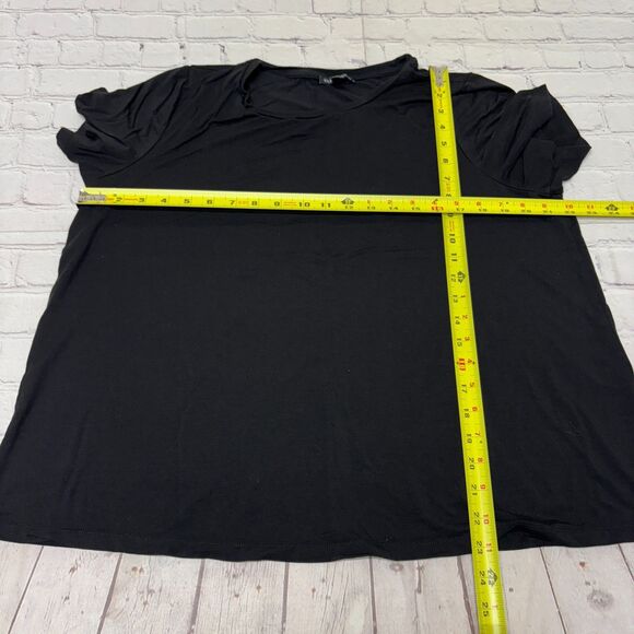 Eileen Fisher Short Sleeve Tee T-Shirt Top XL X-Large Tencel Lyocell C025 -29 - Picture 2 of 10